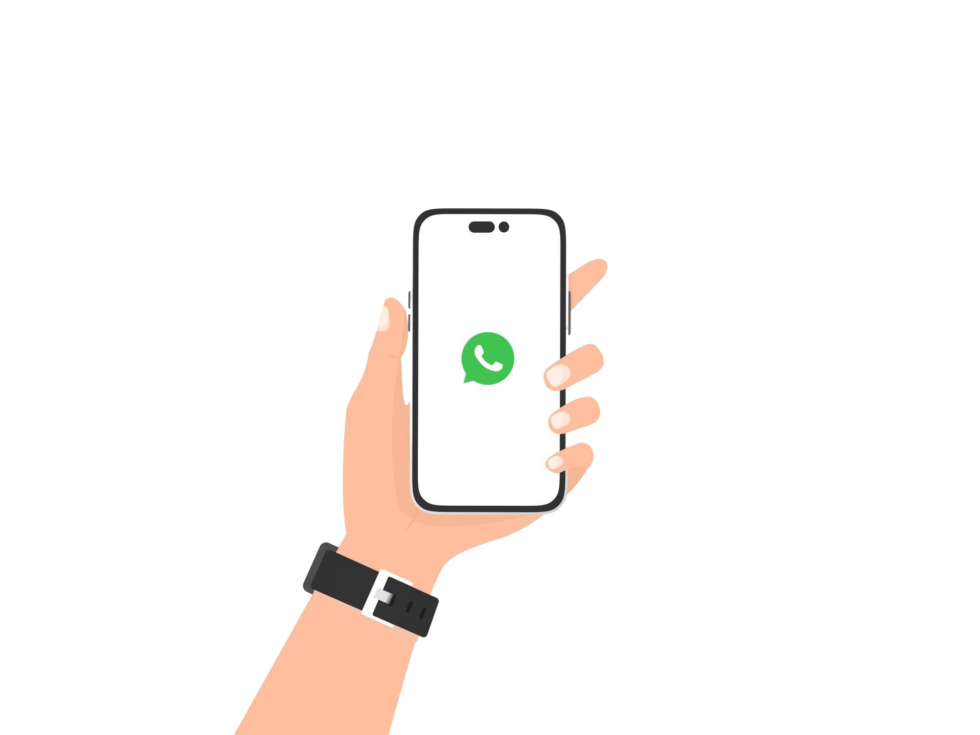 Conversaciones de WhatsApp en un teléfono
